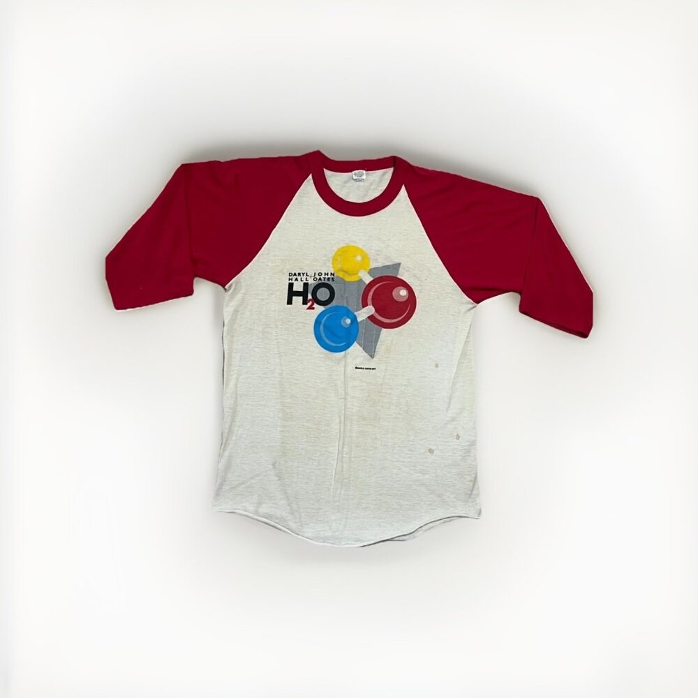 Vintage 1983 DARYL HALL JOHN OATES H2O Tour 1983 3/4 Sleeve Shirt Size M Medium